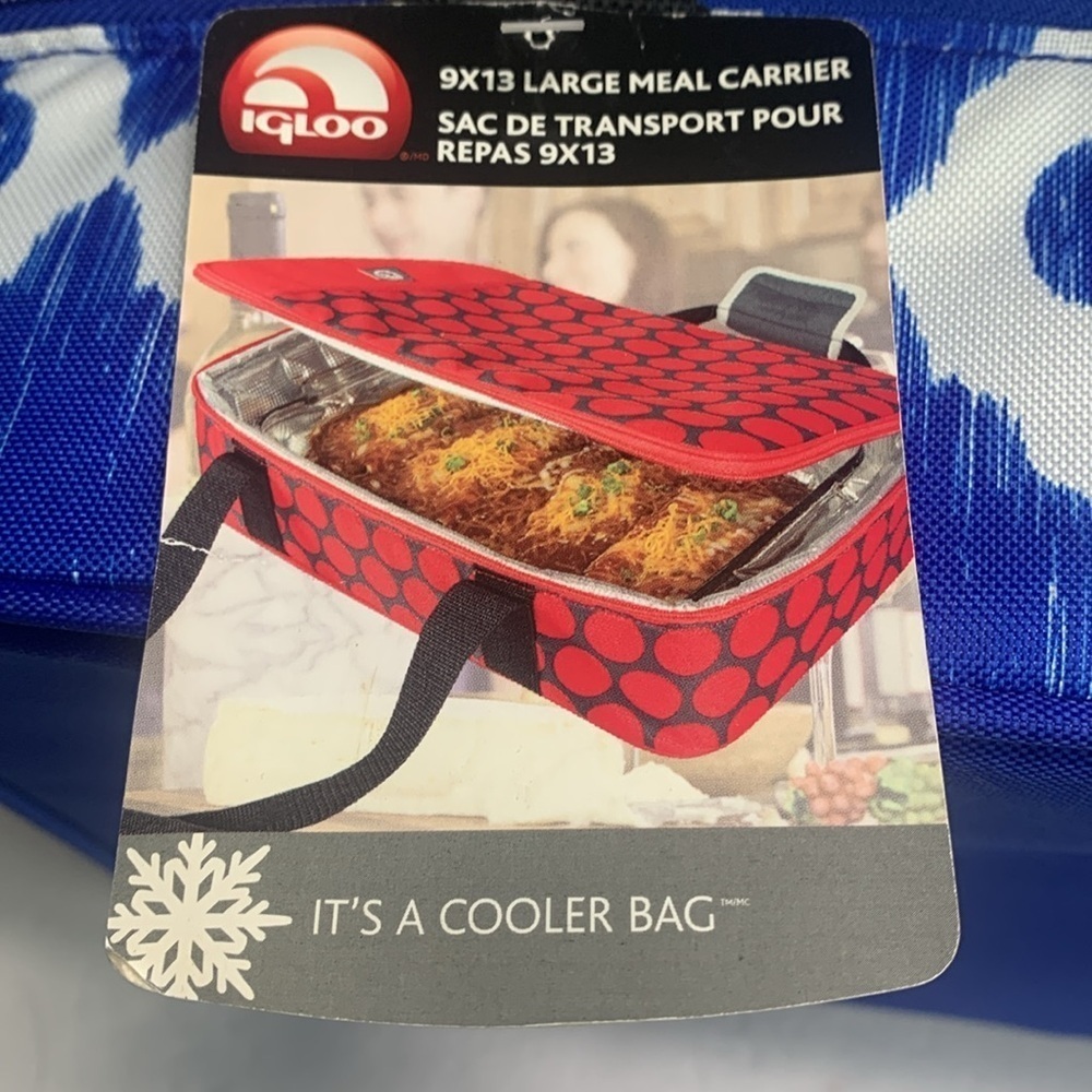 Igloo Food Carrier Tote Bag Large 9x13 Insulated NWT